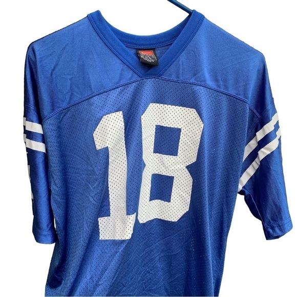 Vintage Nike Indianapolis Colts Patrick Manning Jersey 18 Size XL Blokette - Picture 2 of 8